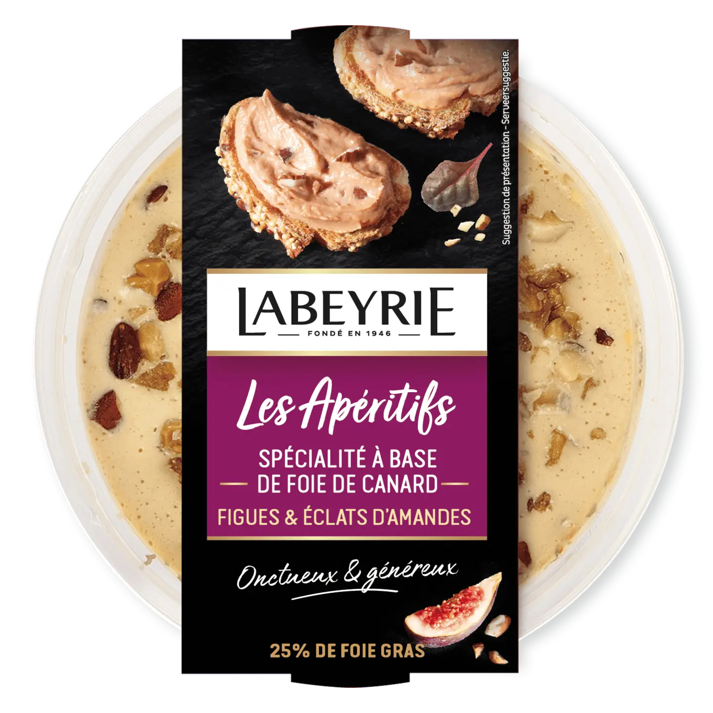 Tartinable de Foie Gras de Canard aux figues et aux amandes